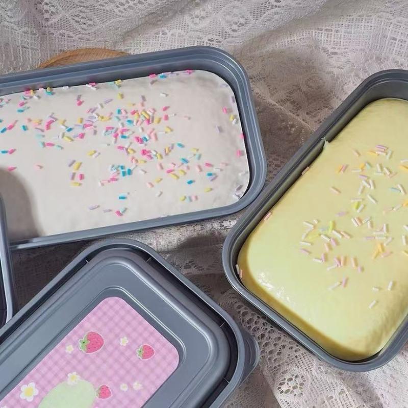 Slow Rebound Cream Cake Squeeze Toy Sticky Box Design Fidget Stress Relief Toy for Kids Adults Party Favor Holiday Gift