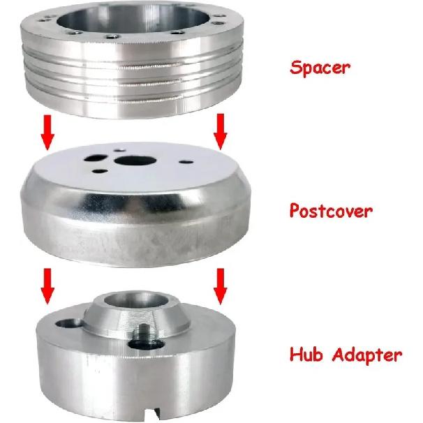 5 / 6 Hole Steering Wheel Hub Adapter tallation Kit Compatible with GMC Chevy Pontiac Truck Pickup