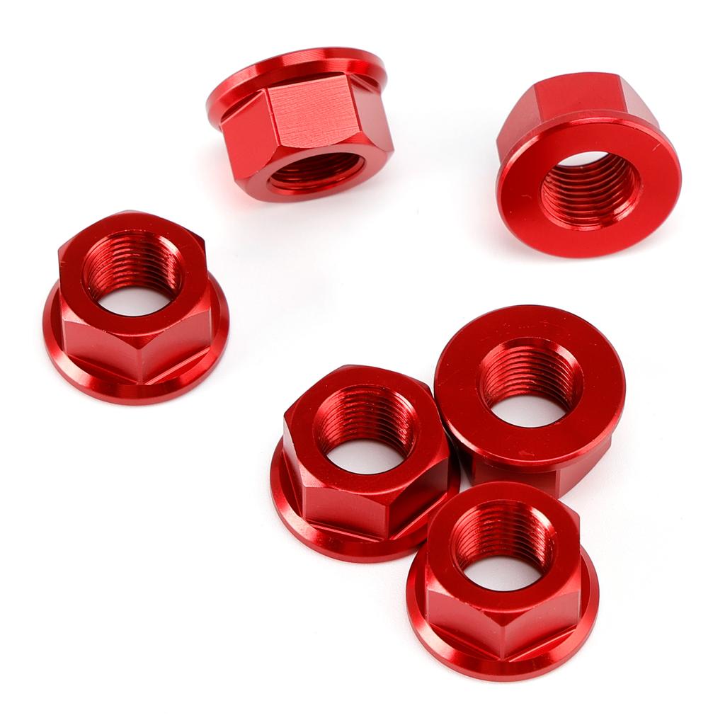 6x Rear Sprocket Nuts M10 x 1 Red For Ducati 1098 1098S 1098R 1198 S 2007-2011