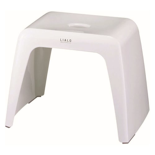 Asvel Breathable Bath Stool, Rearo, 30cm, White, Hygienic, Hangs Over the Bathtub, A5315