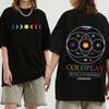 Maglietta Coldplay Tour di Londra 2026 Harajuku Girocollo Camicia Casual Regalo Cotone Oversize Unisex Streetwear Trendy Y2k Maniche Corte