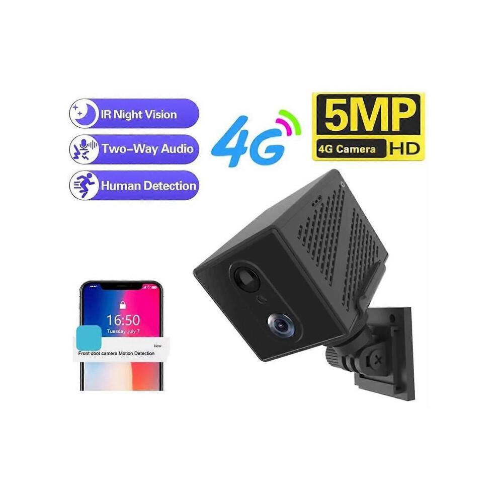Kamera IP 5MP z kartą SIM 4G, Kamera z wykrywaniem ludzi, Kamera do nadzoru bezpieczeństwa, Kamera wideo, Głos Inter