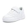 525 Children's Wear-resistant Little White Shoes Classmates 2025 New Boys Casual Sports Shoes Girls Leather Soft Baseplate Shoes