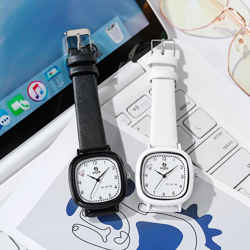 Cute Square Watch for Girls: Waterproof, College Style, Mori-Inspired Design