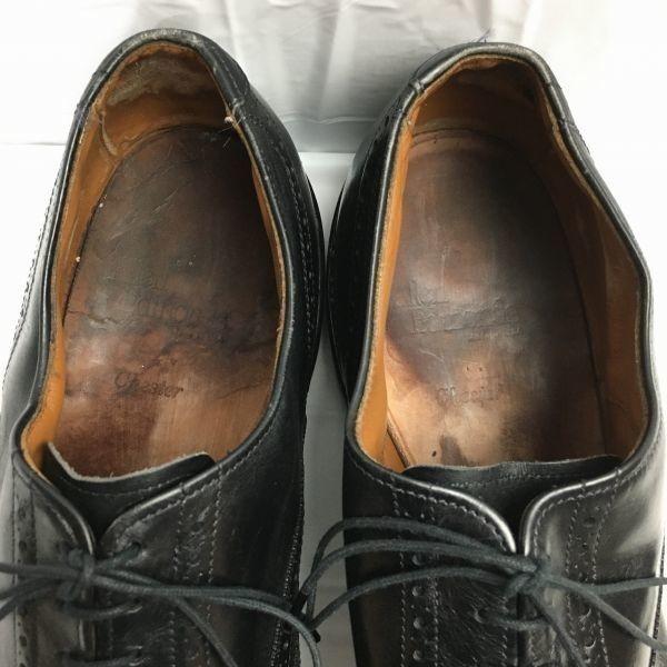 Allen Edmonds Chester USA Made Full Brogue Wingtip Shoes Black Size 11D / 28.5-29.0cm(USED)