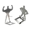 Stainless Steel Muscle Man Sausage Stand Portable Reusable Standing Man Hot Dog Holder Outdoor Camping Roaster Barbecue Grill Accessories