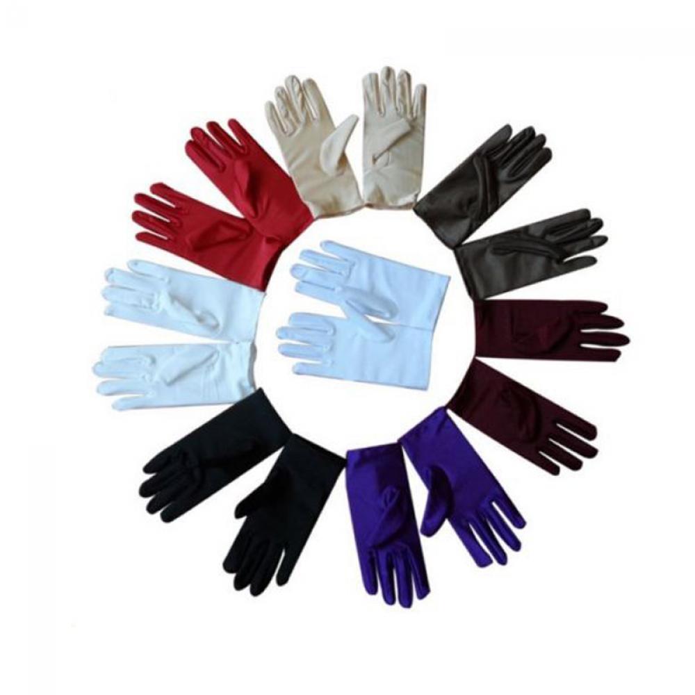 

Леди Костюм Танец Выпускного Вечера Перчатки Короткое запястье Свадьба