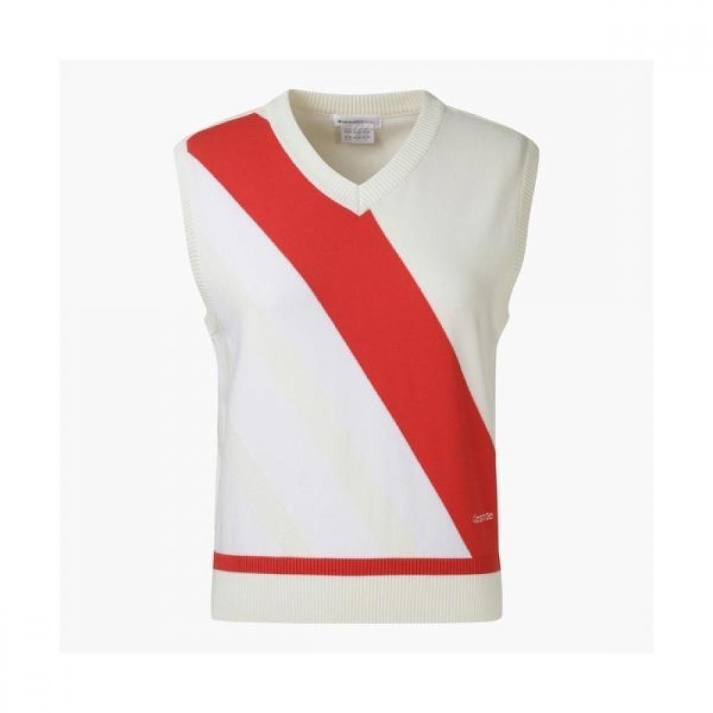 

DeScente Golf Women S Knit veSt IVYGIvory/80