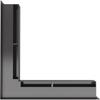 Vent Cover LUFT Corner 56x56x6 Black Slim