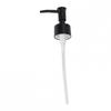 ABS Plastic Pump Head Tube Black Head Shower Silver