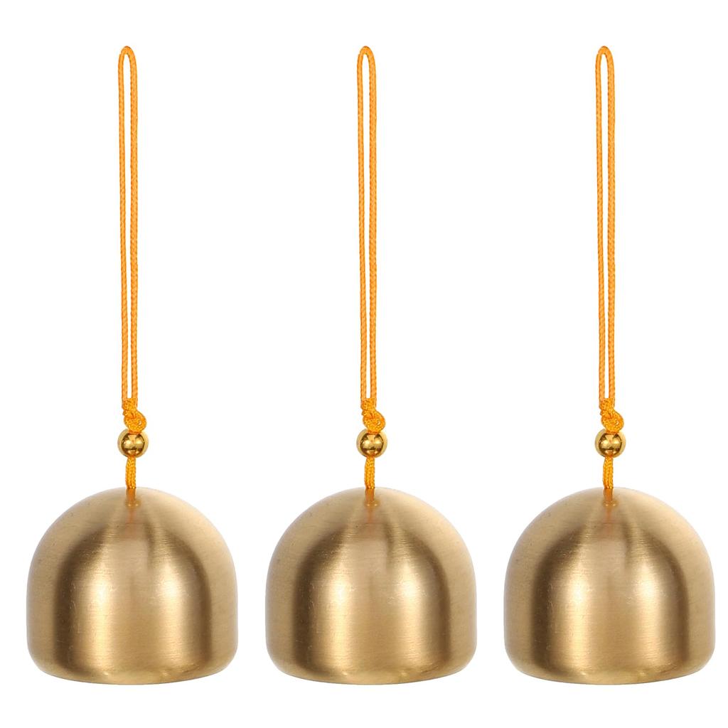 PATIKIL Small Hanging Bells, 2-Piece Chinese Feng Shui Bells, Lucky Wind Chimes for Doors and Windows, Home and Garden Decor, Wealth and Security