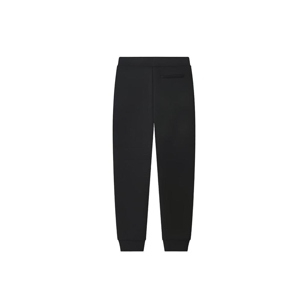 FILA Solid Color Cuffed Long Casual Pants Women bottoms Black F11W328602FBK