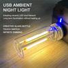 Car USB Night Light Touch Dimming Bulb 5V Retro LED Bulbs 0.3W DIY Camping Incandescent Decorative Car Interior Ambient Lighting