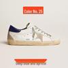 Unisex Retro Distressed White Shoes: Versatile, Height-Enhancing Korean GG Star Design