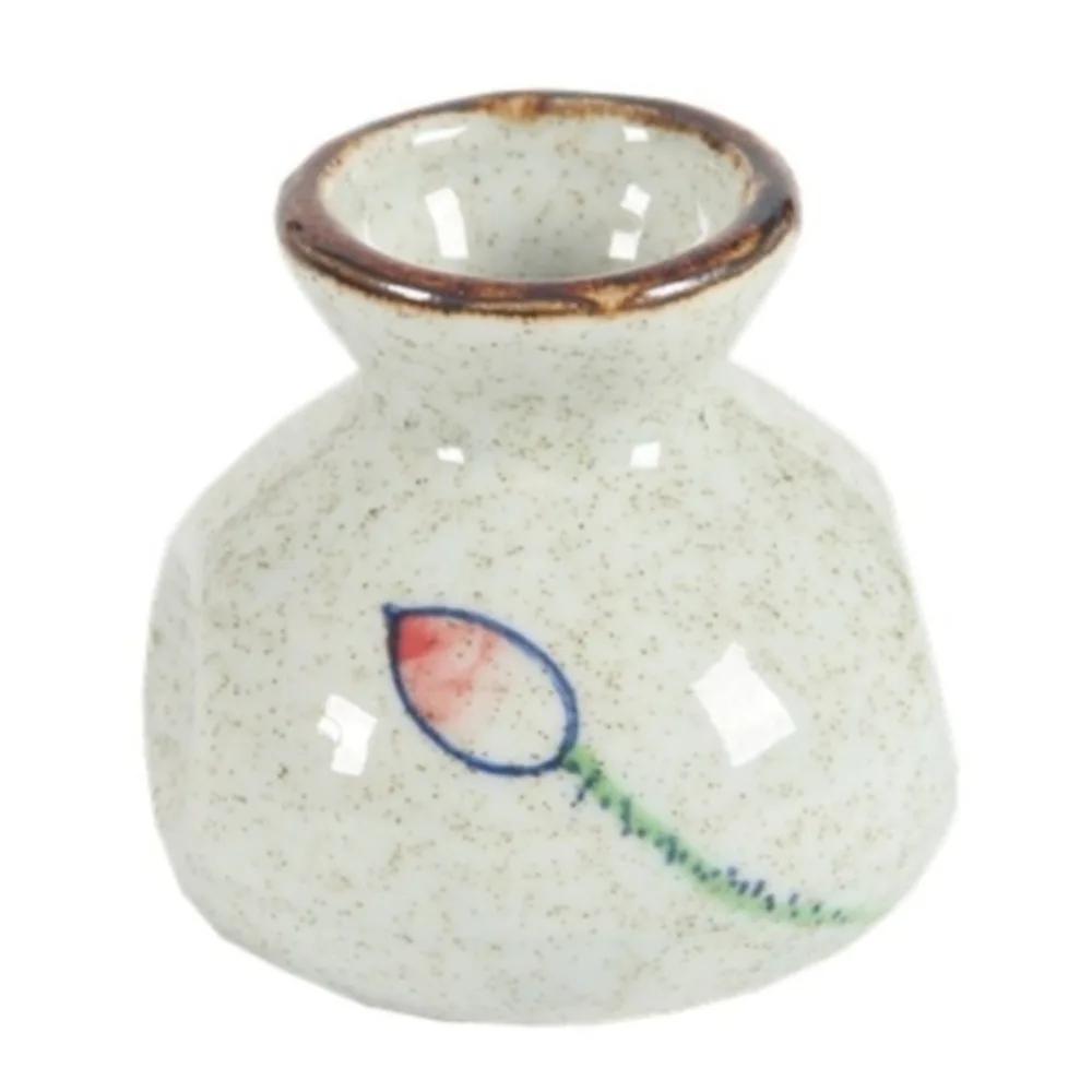 1 Count Cute 2.2inch Toothpick Storage Jar Ceramic Fish Flower Pattern Toothpick Holder Toothpick Organizer Home