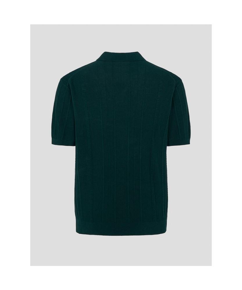 Binpolmen Mini Cable Collar Neck Knit Green