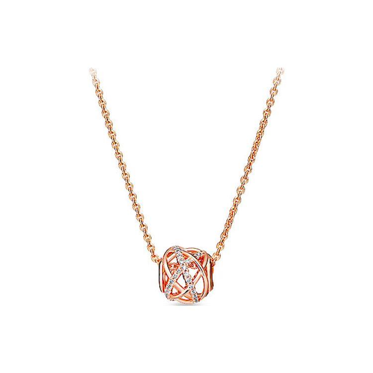 Pandora Hollow Galaxy Adjustable Alloy Necklace Women necklace ZT0128 Box,45cm