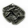 Texas Flag Bull Head Belt Buckle - Western Style Fashion Accessory