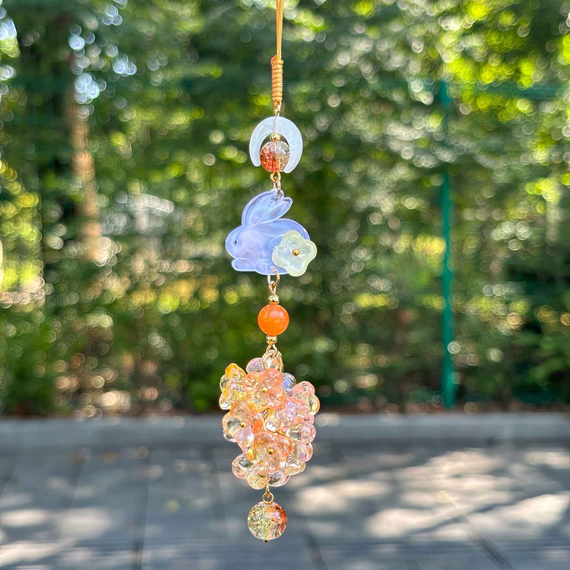 

Lily of the Valley Phone Lanyard with Tassel Charm - Fresh, Versatile Design