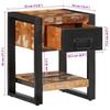 Nightstand Multicolored 35 X 34 X 45 Cm Solid Reclaimed Wood
