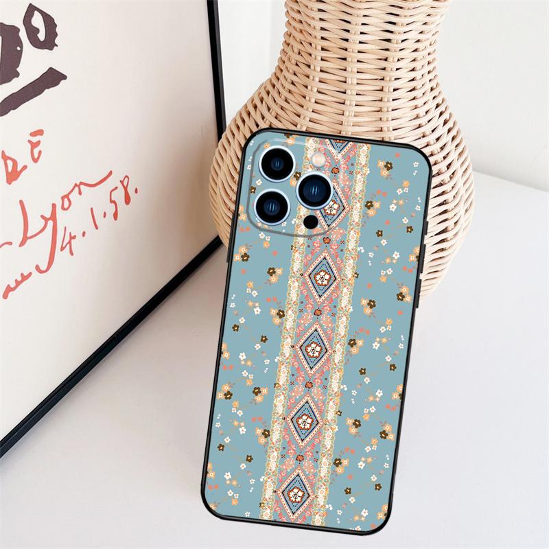 Tribal Ethnisches Muster Handyhülle Für iPhone 17 Pro Max 16 15 11 12 13 14 Pro Max mini 15 16 Plus 16e 17 Air Cover