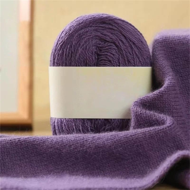 Weiches Mohair Kaschmir Wolle Strickgarn Leichtes Handstrickgarn DIY Schal Schal Häkelgarn für DIY Pullover