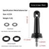Fishing Wheel Balance Rod Universal Aluminum Fishing Reel Balancers Insertion In/Screw In Stand With Gasket Rubber Rings