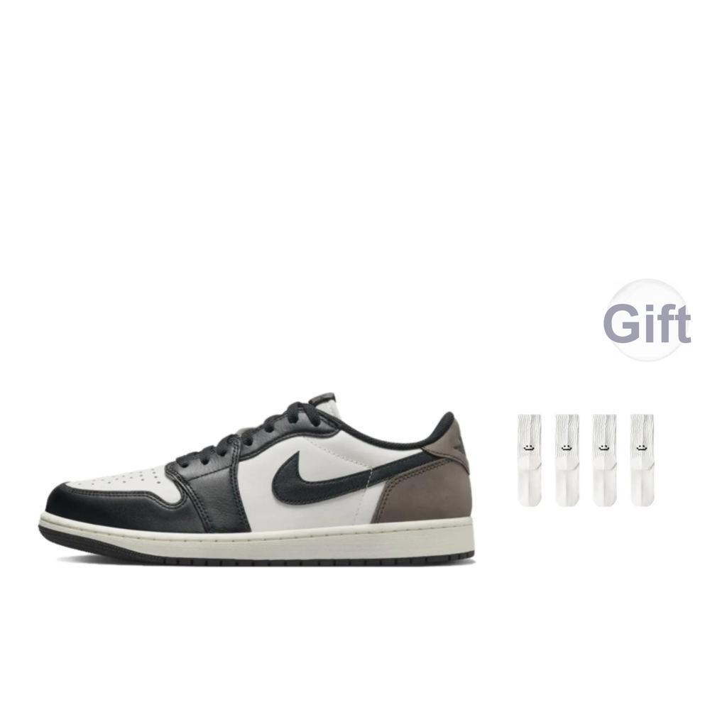 Air Jordan 1 Retro Low OG Mocha Herre Sneakers Brun Hvit Svart CZ0790-102