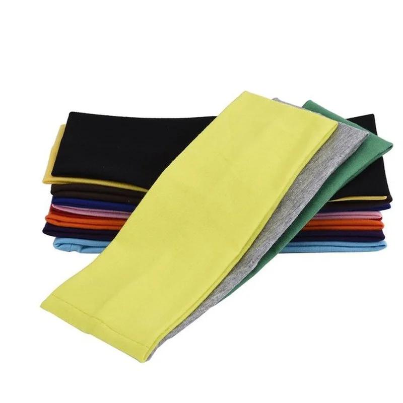 2024 Women's Yoga Hair Band Sports Women Men Cotton Knotted Turban Head Warp Band Wide Elastic Yoga Sport Headband