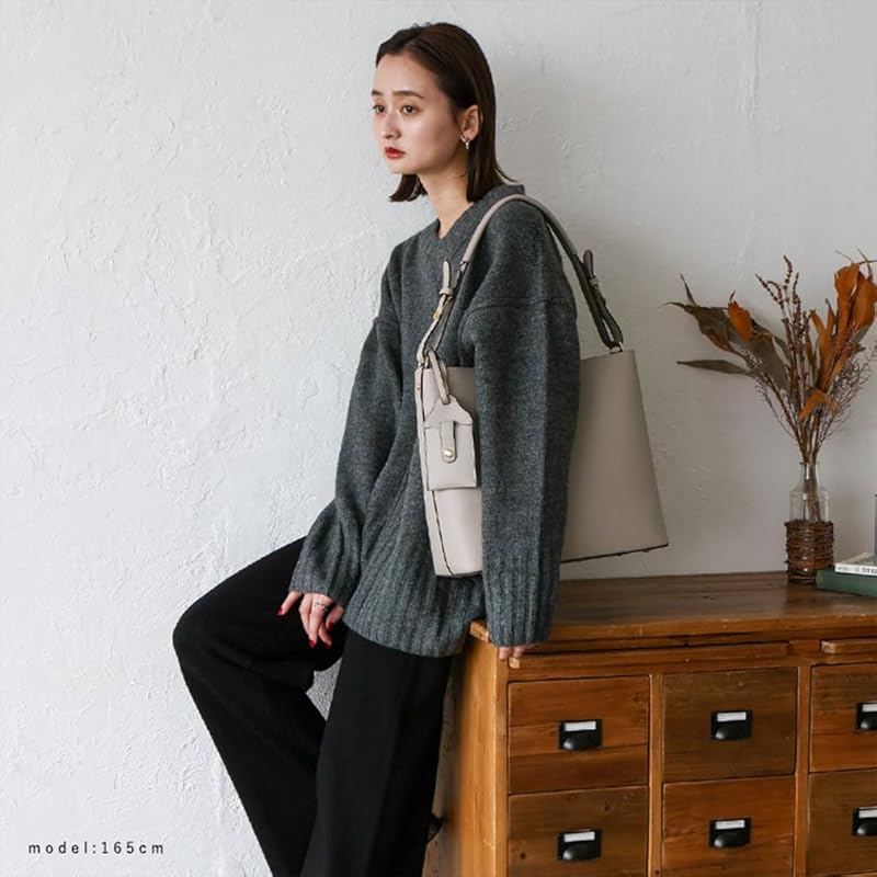 [VITAFELICE] Vita Felice 11 Aufbewahrungstasche mit einem Griff, Schultertasche für Damen, bllb-x1315n (hellgrau)