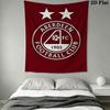 Aberdeen logo Wall Hanging Printed Fabric Blanket Decorative Tapestries for Bedroom Living Room Home Decor