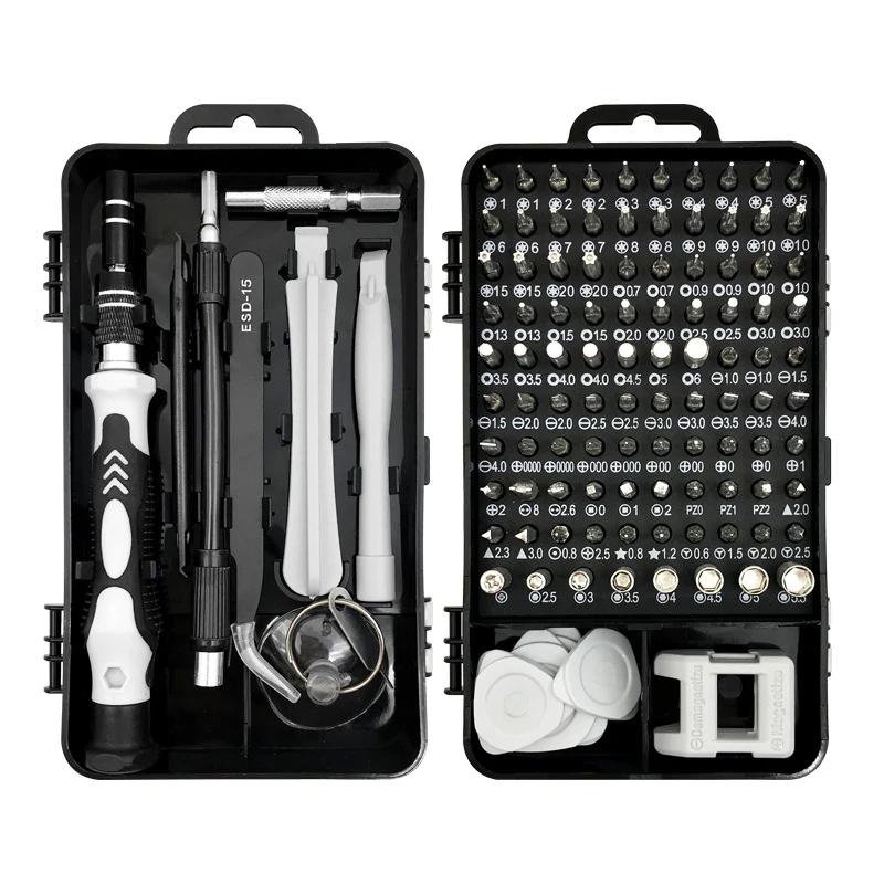Repair Kit 115 In 1 Magnetic Laptop Screwdriver Kit Precision Screwdriver Set  Small Impact Screw Driver Set