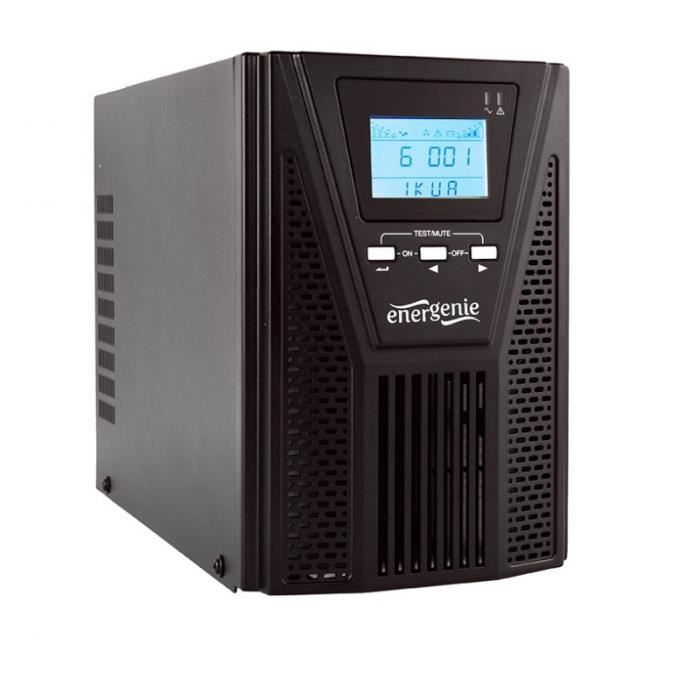 UPS en ligne - Gembird - EG-UPSO-1000 - 1000 VA - Protection contre les surtensions - Interface USB