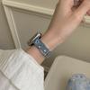 Denim Metal Strap for Apple Watch Series 10 9 8 7 SE 6 5 4 3 2 1 42mm 41mm 40mm 38mm Dopamine Rhinestone Watch Band