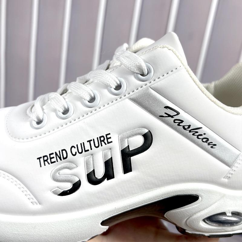 

Мужские трендовые модные спортивные туфли на платформе, осенне-зимние повседневные ультралегкие кроссовки, молодежные универсальные одинарные туфли 39-44 белый