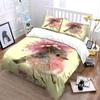 Floral Bird Art Set Decor Bedding Set with 1 Duvet Cover 2 Pillowcases Single Double King Queen, Gift