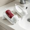 Self Draining Cartoon Soap Box Cat Shaped Bathroom Soap Holder Soap Filter Rack  Household