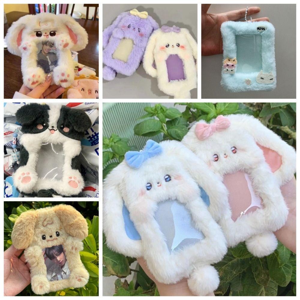 

Big Eared Rabbit/Border Collie Photocard Case Plush Card Case Students Puppy