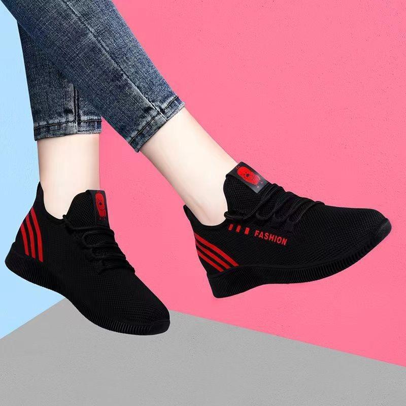 New Lace-up Women's Sneakers Breathable Casual Soft-soled Comfortable Student Shoes Lightweight Running Shoes