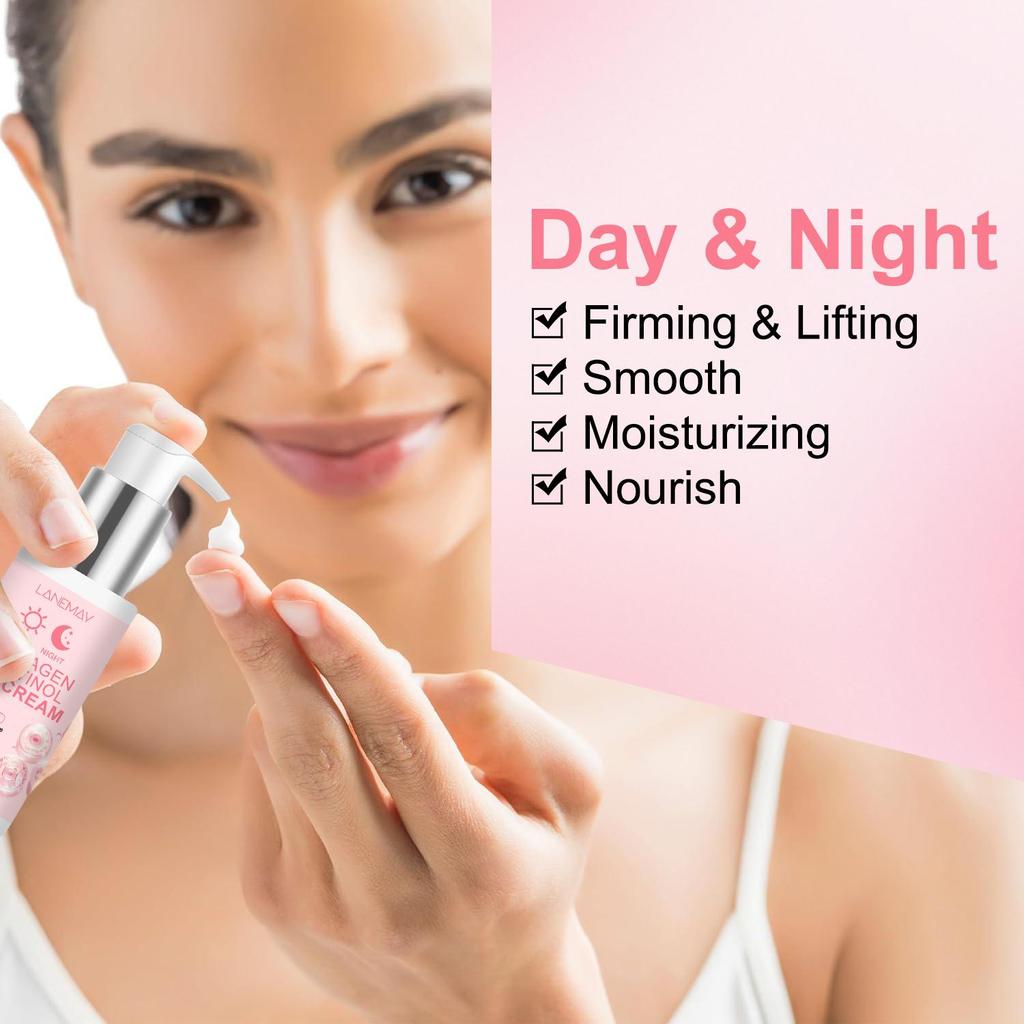 COLLAGEN & RETINOL EYE CREAM-Lifting and Firming Eye Area, Smoothing Eyes Wrinkles And Deep Cleaning-Suitable For All Skin Types, 80g