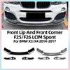 BACI1 For X3 F25 X4 F26 LCI 2014 2015 2016 2017 Front Lip and Front Shovel Corner Modification Accessories