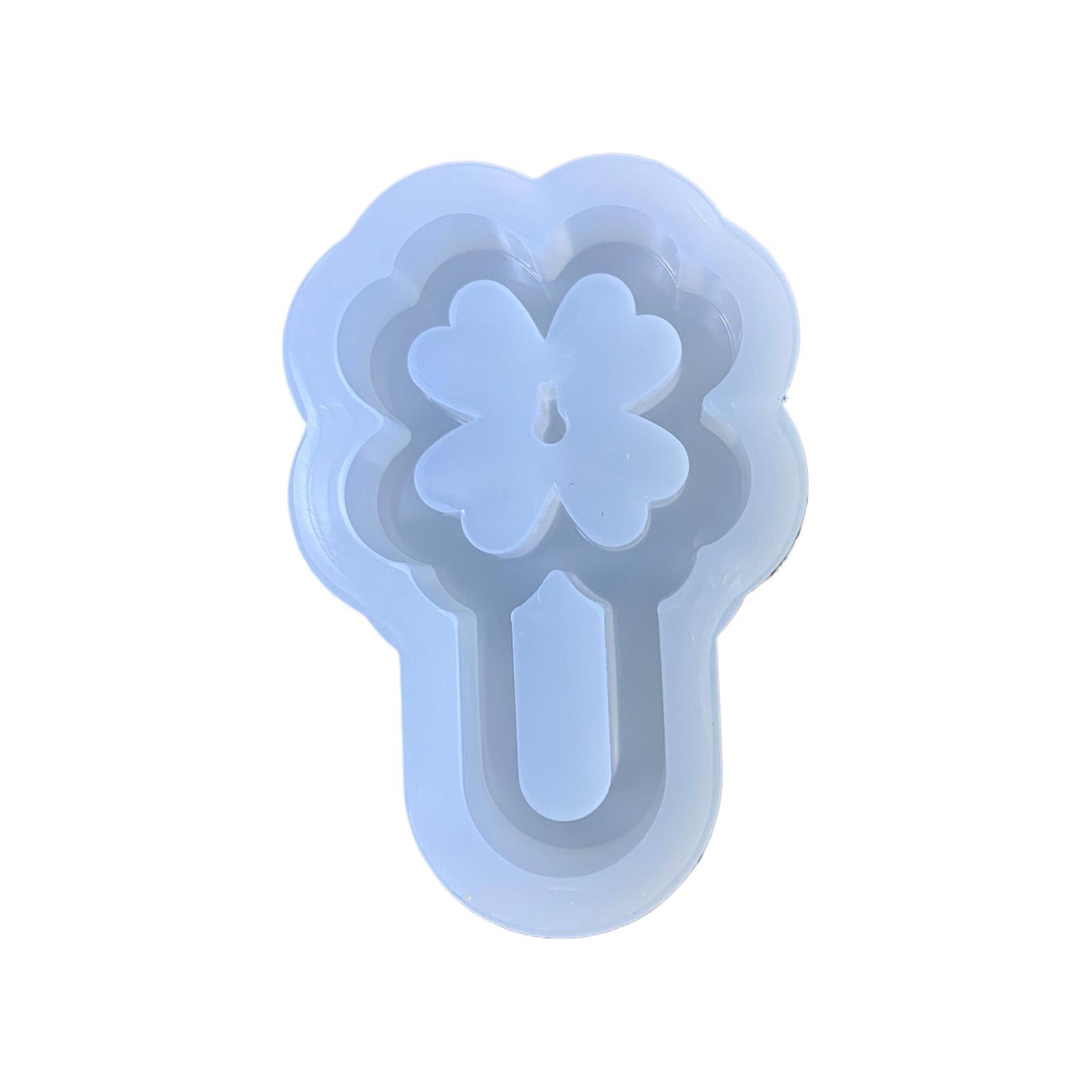 

Практичная силиконовая форма для аксессуаров в форме клевера, уникальная эпоксидная форма, инструмент для изготовления ювелирных изделий для любителей рукоделия T5