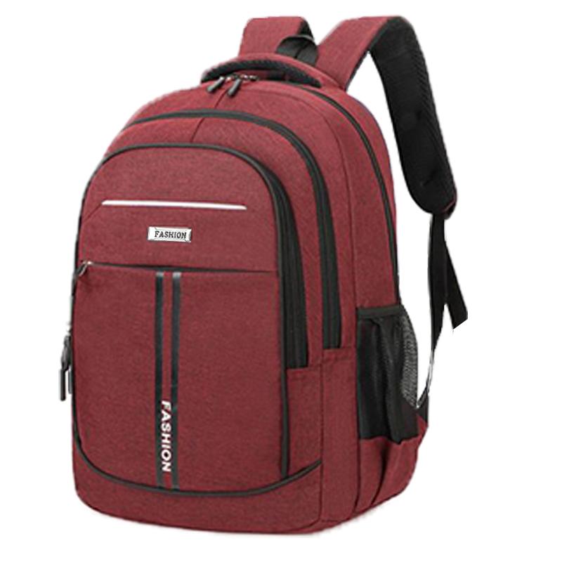 

Neutral Style Backpack For Men And Women, With Multi-Layer Zippers, Suitable For Students School Bags And Travel Bags.