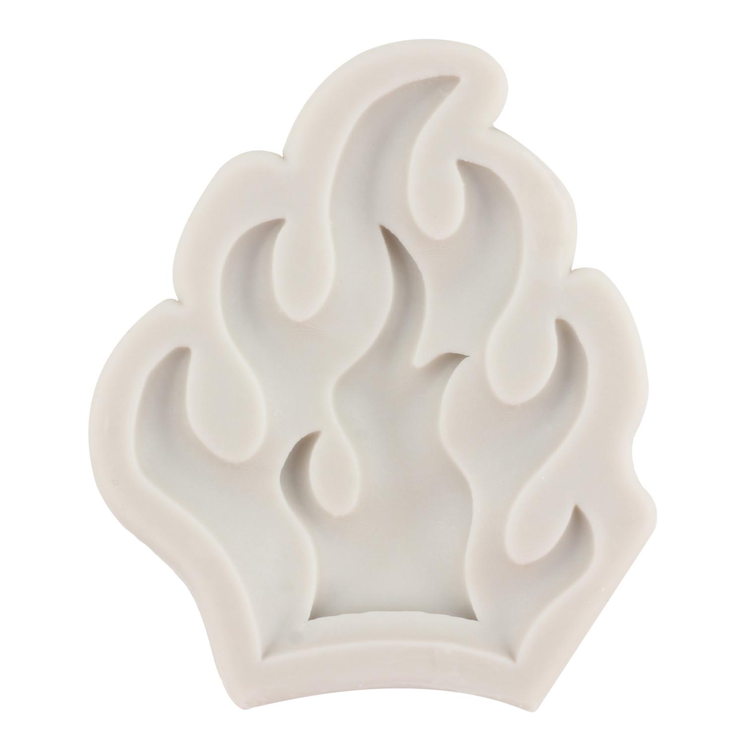 

Силиконовая форма с пламенем, форма для сахарного ремесла, инструменты для украшения торта из мастики, шоколадная мастика, конфеты, смола, глина, формы для выпечки кексов чёрный