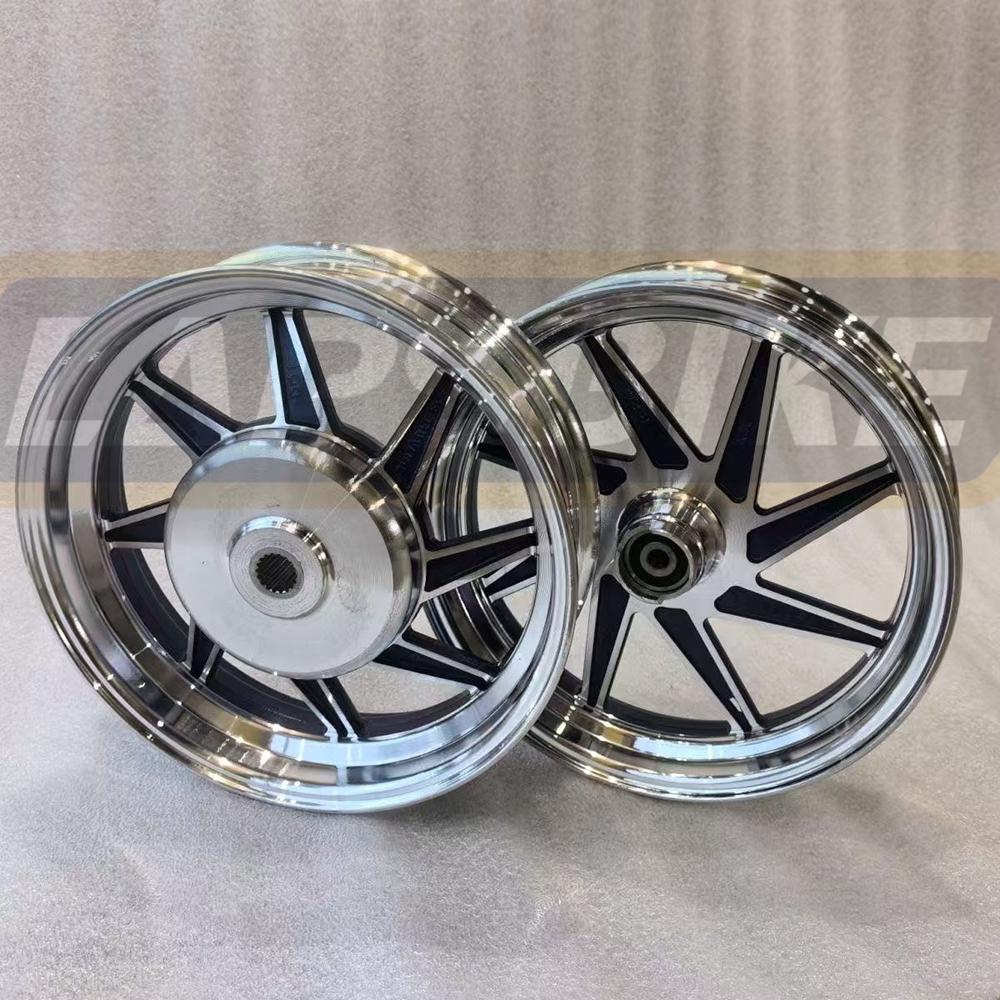 Motosiklet Ön ve Arka Tekerlek Takımı 10*2.5 İnç Alüminyum Alaşımlı Jantlar Yamaha 100cc CUXI FORCE RSZ JOG İçin Jantlar