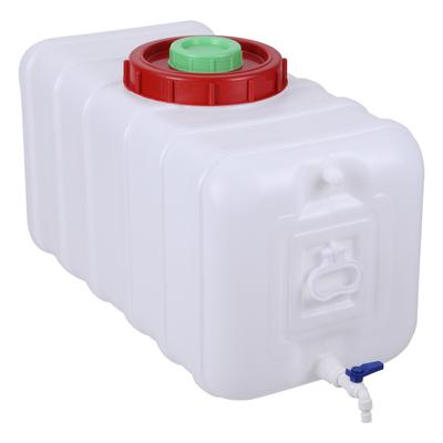 Recipiente de Armazenamento de Água 29 Galões/100L Tanque Grande Recipiente Jarro para Beber Tanque de Plástico para Exterior para Camping Balde com Torneira Tampa e