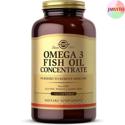 Rybí olej Těhotné ženy Solgar Omega 3 240 tablet Zdraví mozku EPA/DHA Mastná kyselina, 240 tablet, 1 kus