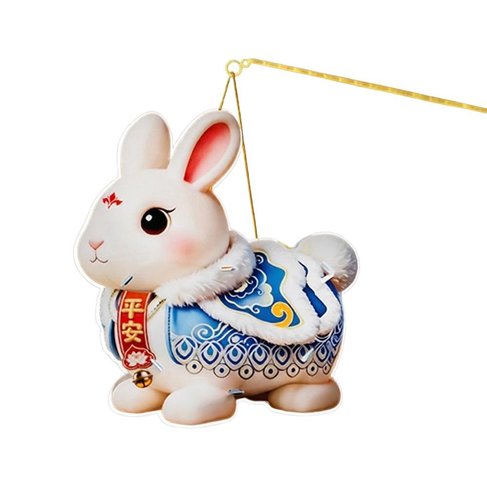 PVC Handheld Lantern Handheld Glowing Lantern Mid-Autumn Festival Rabbit Lantern Children's Craft
