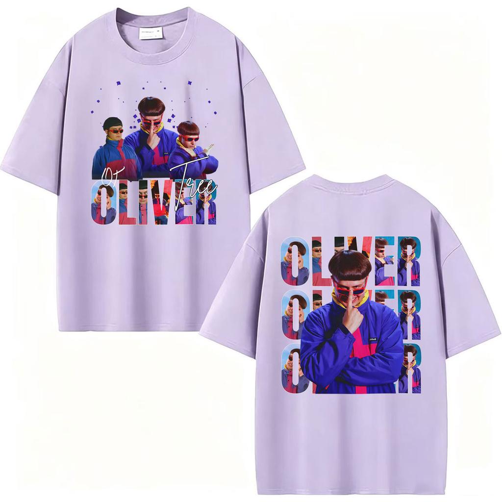 Pop Rock Music Oliver Tree Album Tour Maglietta Unisex Abbigliamento Harajuku Magliette Gotico 100% Cotone Maglietta a Maniche Corte Streetwear
