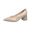 Women's shoes new autumn pointed toe foot shoes women's thick heel light mouth sexy high heels professional shoes